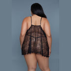 Daisy 2 Piece Babydoll Lingerie - VacationGrabs