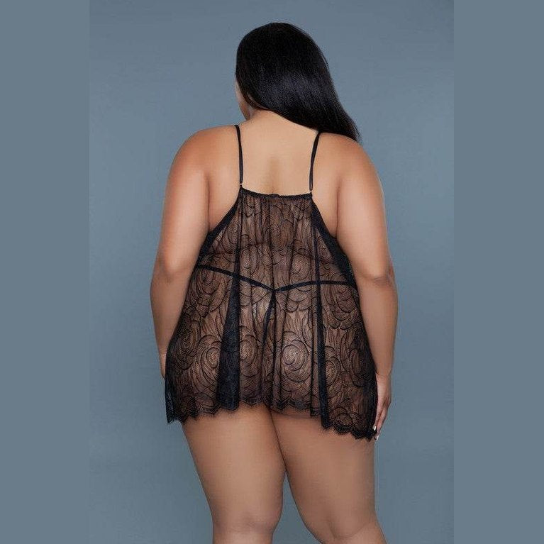 Daisy 2 Piece Babydoll Lingerie - VacationGrabs
