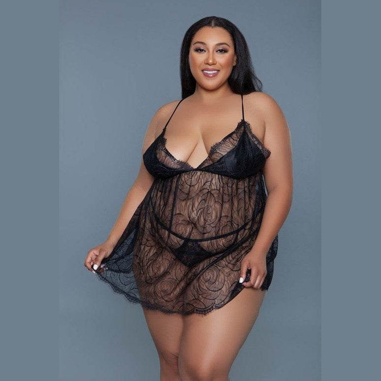 Daisy 2 Piece Babydoll Lingerie - VacationGrabs