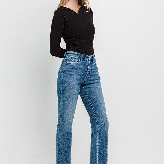 Women's Jeans High Rise Straight Jeans