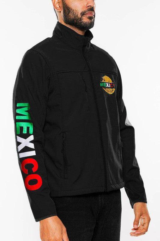 Soccer Mexico Embroidered Jacket - VacationGrabs