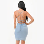 Womens Glittered Back Lace Short Party Dress - VacationGrabs