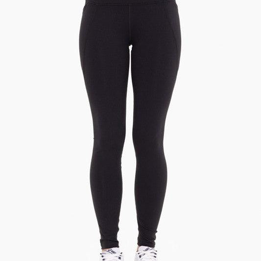 Women's Activewear Tapered Band Essential Solid Highwaist Leggings