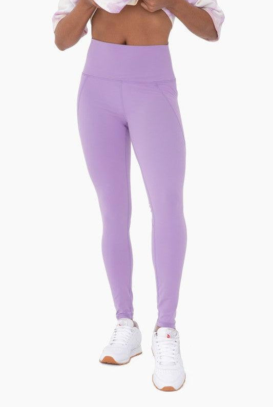 Women's Activewear Tapered Band Essential Solid Highwaist Leggings