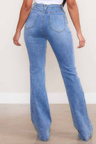 Women's JeansSquare Pocket Bootcut Jeans - VacationGrabs