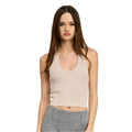 Ribbed Halter Neck Top - VacationGrabs