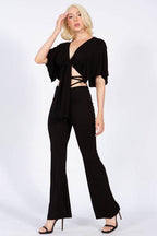 Pants with Strap Ties Around the Waist - VacationGrabs