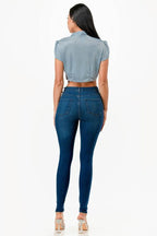 Sparkling Jacquard cropped shrug bolero - VacationGrabs