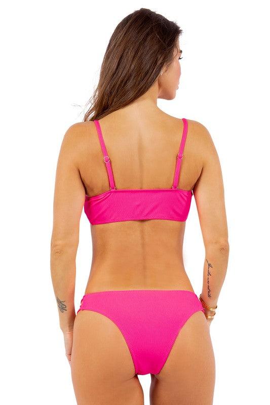 Women's Swimwear - 2PC Two Piece Bikini With Lace Cut Out