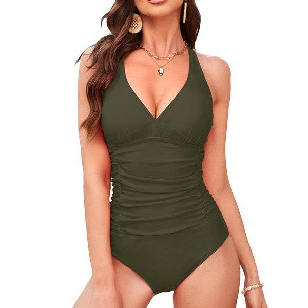 Womens One Piece Swimsuits Tummy Monokini Bathing - VacationGrabs