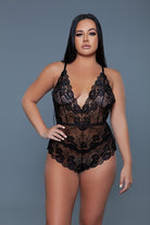 Women's Sleepwear/LoungewearWomens Black Jolene Bodysuit - VacationGrabs