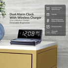 Gadgets Supersonic Dual Alarm Clock with Wireless Charger