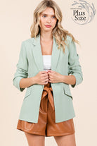 Women's BlazersPlus Classy Open-Front Casual Blazer - VacationGrabs