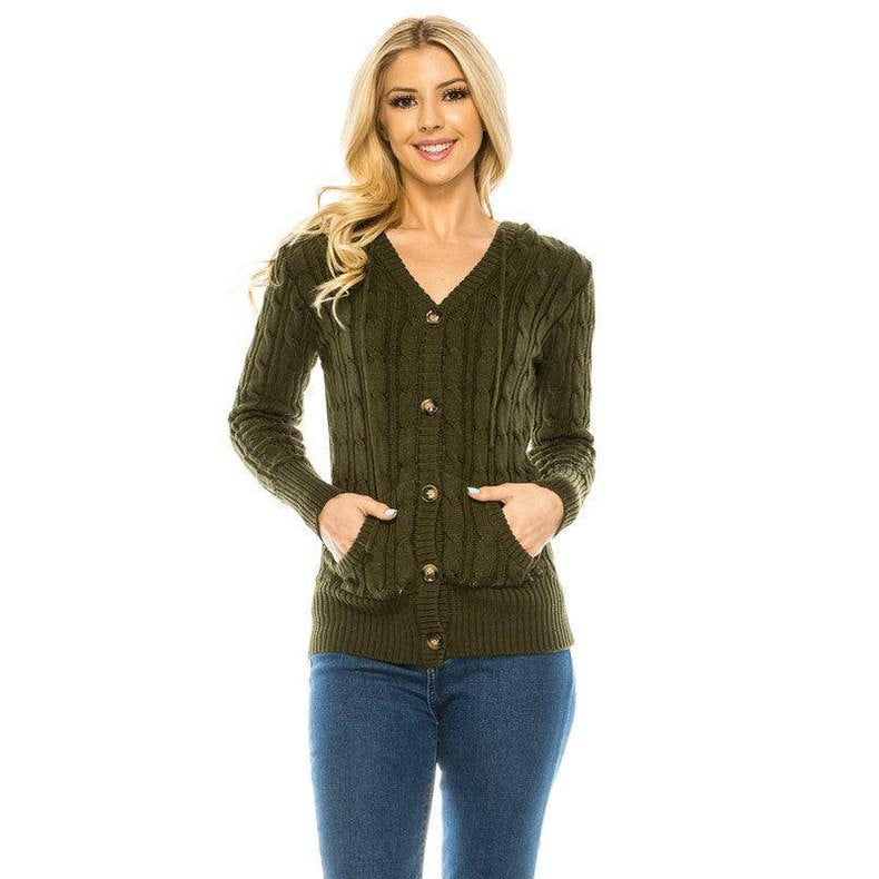 Knit Sweater Button Front - VacationGrabs