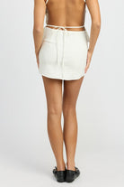 Women's SkirtsMini Skirt with Side Slit Detail - VacationGrabs