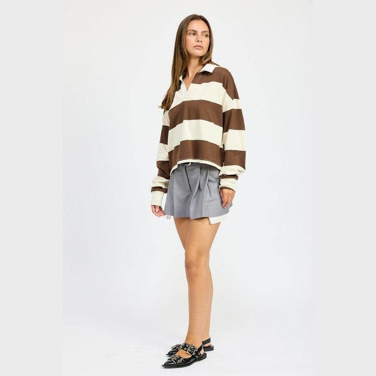 Grey Pleated Mini Skirt - VacationGrabs
