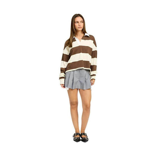 Grey Pleated Mini Skirt - VacationGrabs