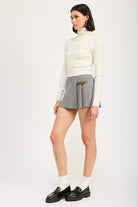 Women's SkirtsChocolate Pleated Mini Skort for Women - VacationGrabs