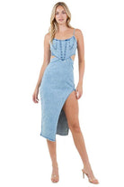 {{ product.product_type }} WOMEN FASHION DENIM MAXI DRESS