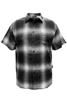 Mens Plaid Short Sleeve Flannel - VacationGrabs