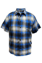 Mens Plaid Short Sleeve Flannel - VacationGrabs