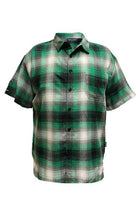 Mens Plaid Short Sleeve Flannel - VacationGrabs