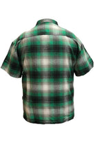 Mens Plaid Short Sleeve Flannel - VacationGrabs