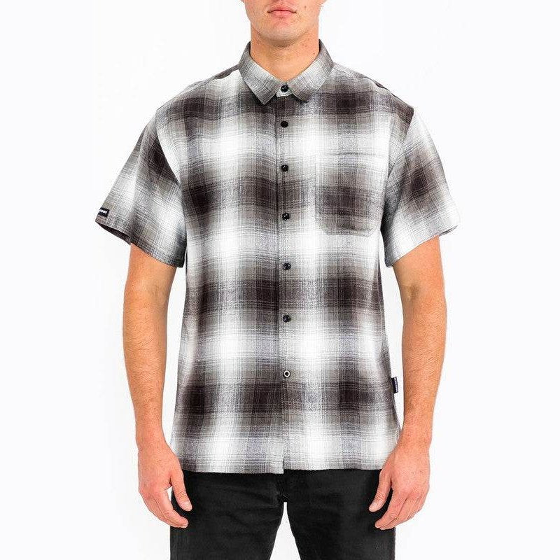 Mens Plaid Short Sleeve Flannel - VacationGrabs