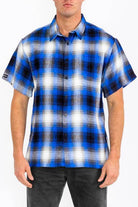 Mens Plaid Short Sleeve Flannel - VacationGrabs