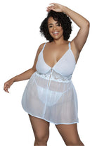 Women's Sleepwear/LoungewearLeona Babydoll Plus Size Lingerie Set - VacationGrabs