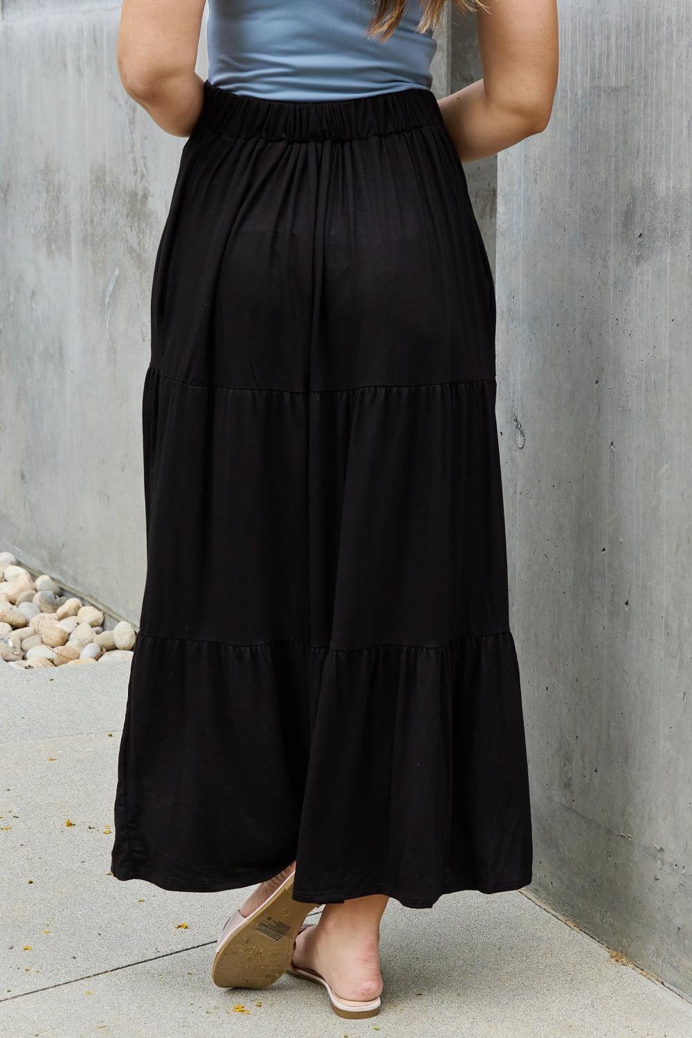 Women's Skirts Heimish So Easy Full Size Solid Maxi Skirt
