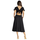 Black Backless Knot Strap Dress - VacationGrabs