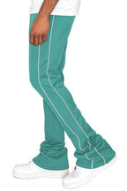 Mens Side Pipe Stacked Flare Pants 6 Colors - VacationGrabs