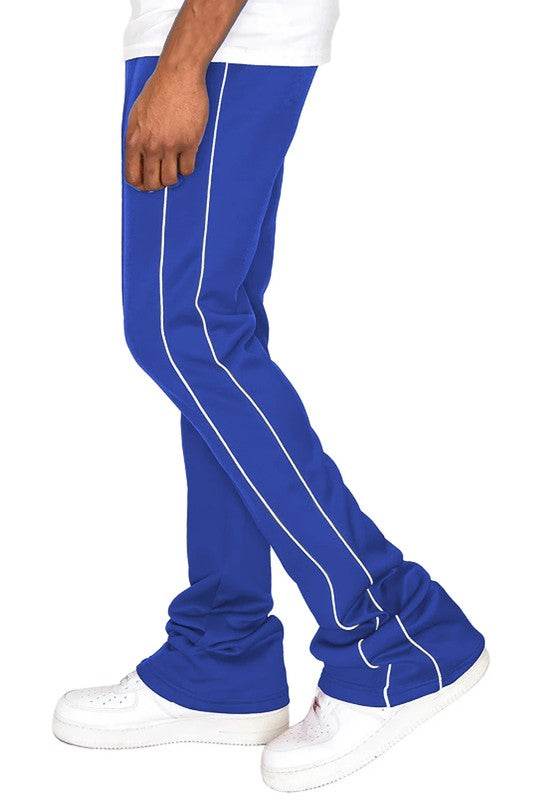 Mens Side Pipe Stacked Flare Pants 6 Colors - VacationGrabs