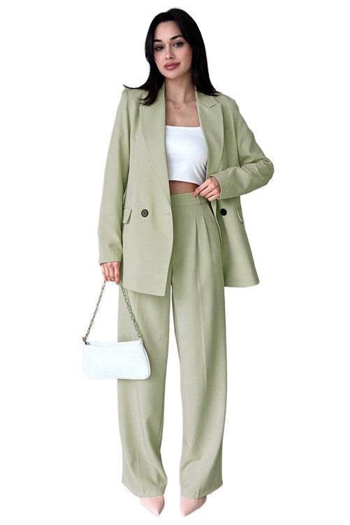 Women's Outfits & SetsWomen's Blazer and Pants Set - VacationGrabs