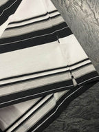 Old School Striped Pique Polo Shirt - VacationGrabs