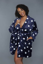 Kaylee Robe Star Print Womens Robe - VacationGrabs