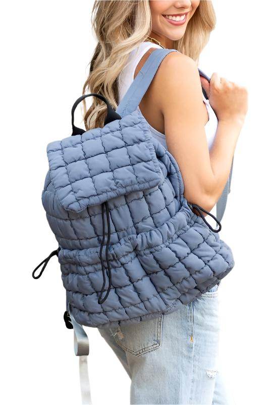 Stevie Quilted Puffer Backpacks - VacationGrabs