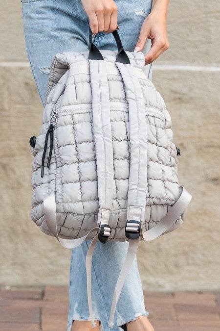 Stevie Quilted Puffer Backpacks - VacationGrabs
