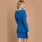 Culture Code Full Size Off Shoulder Dolman Sleeve Dress - VacationGrabs