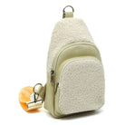 Terry Fur Sling Bag Backpack - VacationGrabs