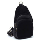 Terry Fur Sling Bag Backpack - VacationGrabs