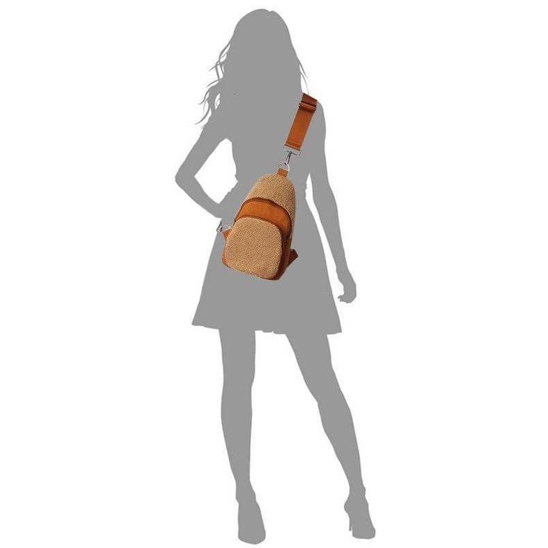 Terry Fur Sling Bag Backpack - VacationGrabs