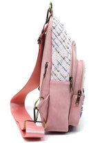 Colorful Tweed Sling Bag Backpacks - VacationGrabs