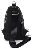 Colorful Tweed Sling Bag Backpacks - VacationGrabs
