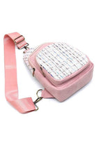 Colorful Tweed Sling Bag Backpacks - VacationGrabs