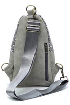 Colorful Tweed Sling Bag Backpacks - VacationGrabs