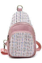 Colorful Tweed Sling Bag Backpacks - VacationGrabs