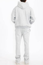 Mens Solid Fleece Flare Stacked SET - VacationGrabs