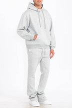 Mens Solid Fleece Flare Stacked SET - VacationGrabs